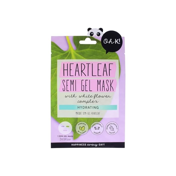 Semi Gel Sheet Mask - Heartleaf by Oh K! for Unisex - 1 Pc Mask