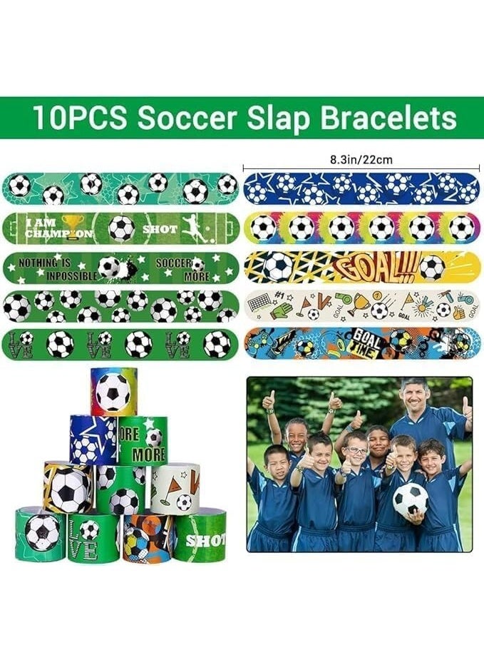 110pcs كرة القدم حزب المفضلات للأطفال- كرة القدم حزب عيد ميلاد الإمدادات إعادة الهدايا كرة القدم هدية عيد ميلاد كرة القدم موضوع ديكورات عيد ميلاد كرة القدم هدايا أكياس عيد ميلاد كيس Goodie ألعاب صغيرة - Image 3