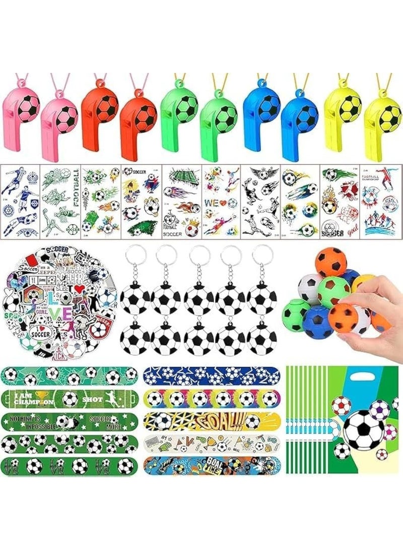 110pcs كرة القدم حزب المفضلات للأطفال- كرة القدم حزب عيد ميلاد الإمدادات إعادة الهدايا كرة القدم هدية عيد ميلاد كرة القدم موضوع ديكورات عيد ميلاد كرة القدم هدايا أكياس عيد ميلاد كيس Goodie ألعاب صغيرة - Image 1