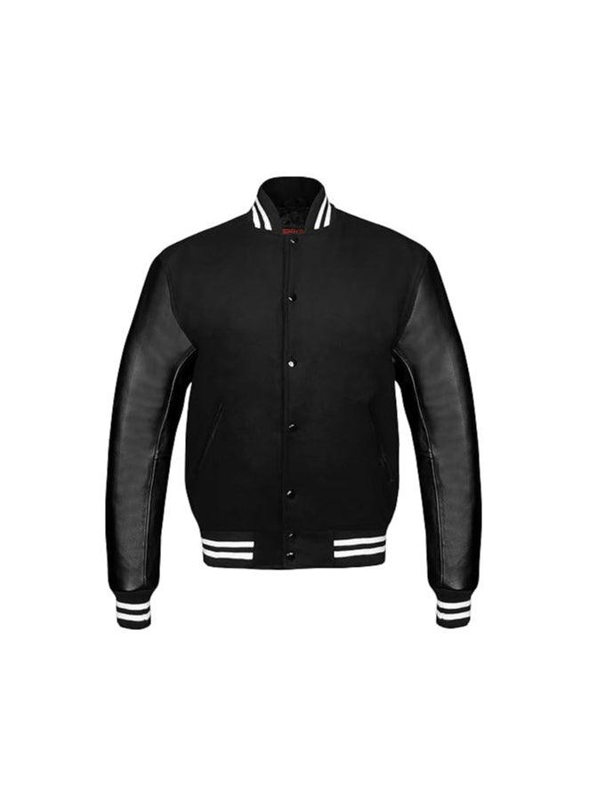 Generic - Unisex Varsity Jacket - Premium Quality, Multiple Color Combinations - Retro Style College Jacket for Men & Women - Image 1