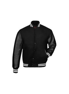 Generic Unisex Varsity Jacket - Premium Quality, Multiple Color Combinations - Retro Style College Jacket for Men & Women  - Image 3