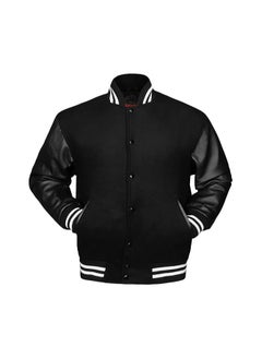 Generic Unisex Varsity Jacket - Premium Quality, Multiple Color Combinations - Retro Style College Jacket for Men & Women  - Image 4