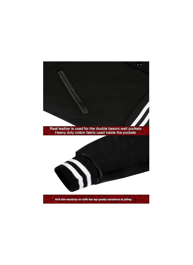 Generic - Unisex Varsity Jacket - Premium Quality, Multiple Color Combinations - Retro Style College Jacket for Men & Women - Image 1