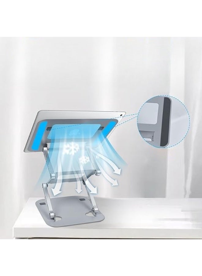 Adjustable Ergonomic Laptop Stand – Foldable & Anti-Slip PC Stand for Up to 17.3” – Multi-Level Height Support for Daily Use - Image 3