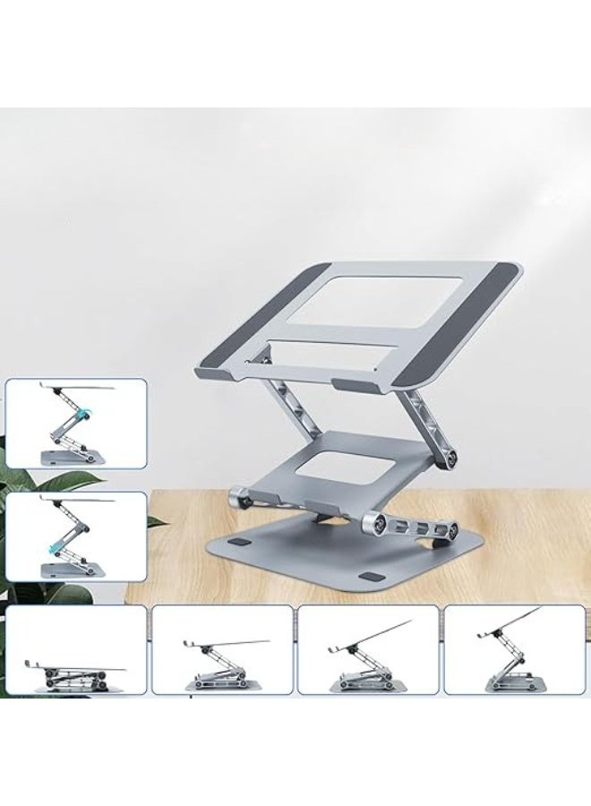 Adjustable Ergonomic Laptop Stand – Foldable & Anti-Slip PC Stand for Up to 17.3” – Multi-Level Height Support for Daily Use - Image 2