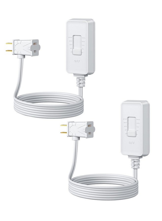 ديوينويلز مفتاح تعتيم إضاءة DEWENWILS للمصباح، تعتيم إضاءة مصباح الطاولة لمصابيح LED/CFL القابلة للتعتيم والمصابيح المتوهجة، تحكم منزلق كامل النطاق، تعتيم إضاءة سلك التمديد، معتمد من UL، أبيض، عبوة من قطعتين - Image 1