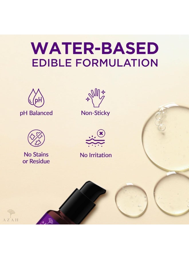 Azah Personal Lubricant [30 ML] | Clinically Tested Intimate Lubricant | Water-Based Aloe Infused Lube for Women & Men | Skin Friendly pH Balanced | Non-Sticky and Stain-Free - Image 2