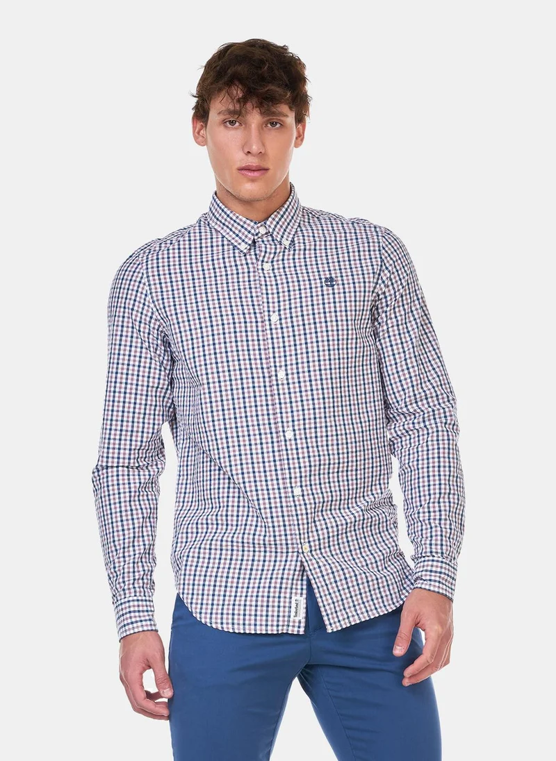 Timberland Men's Elevated Seersucker Gingham Shirt