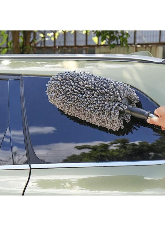 Generic - Super Soft Microfiber Car Duster Exterior with Extendable Handle, Car Brush Duster for Car Cleaning - Image 1