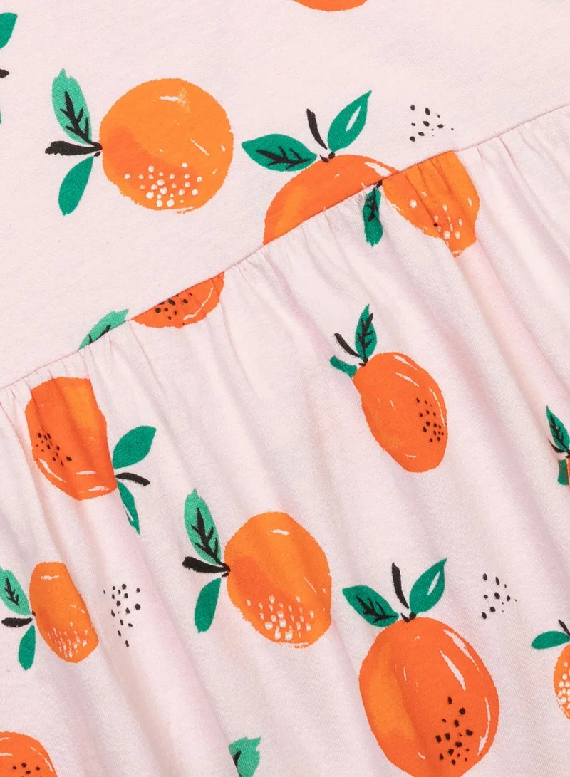 MINOTI Youth Orange Print Dress