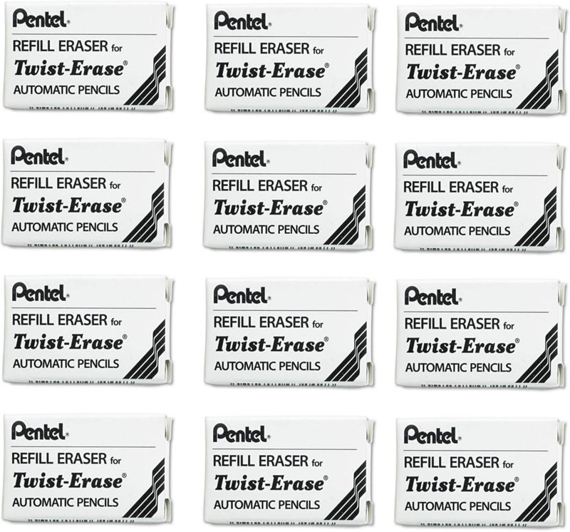 of America, Ltd. : Eraser Refills,For Twist Erase Series and Side FX, 3/PK, WE -:- Sold as 12 Packs of - 3 - / - Total of 36 Each