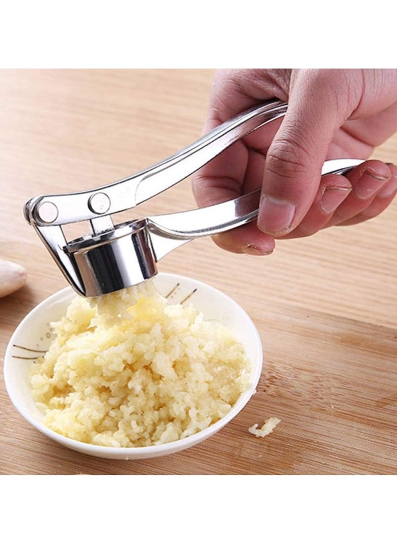 Garlic Press Crusher Mincer Kitchen Stainless Steel Garlic Smasher Squeezer Manual Press Grinding Tool Kitchen Accessories