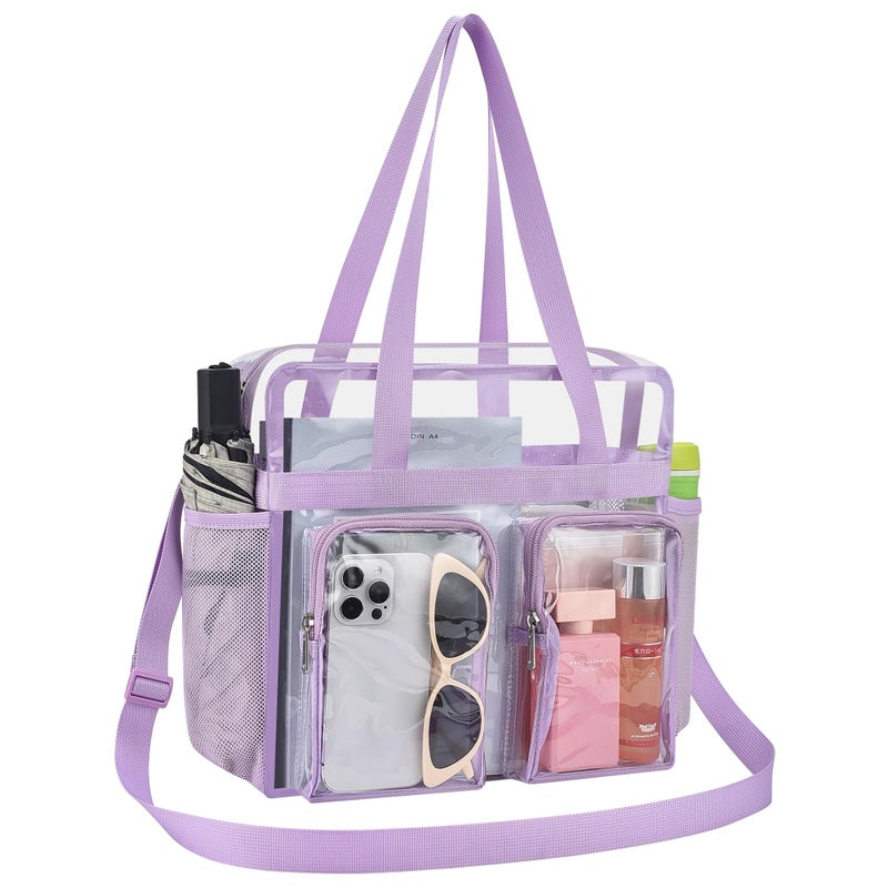 Oraben Clear Bag for Stadium Events 12x6x12 Clear Tote Bag for Women Transparent Lunch Bag for Work Sports Concert - Image 1