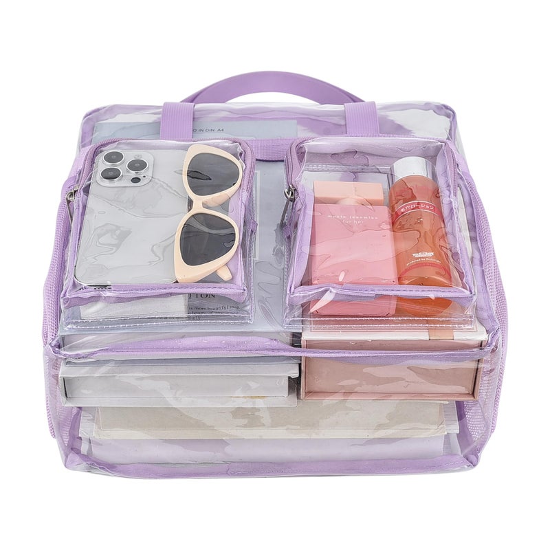 Oraben Clear Bag for Stadium Events 12x6x12 Clear Tote Bag for Women Transparent Lunch Bag for Work Sports Concert - Image 4