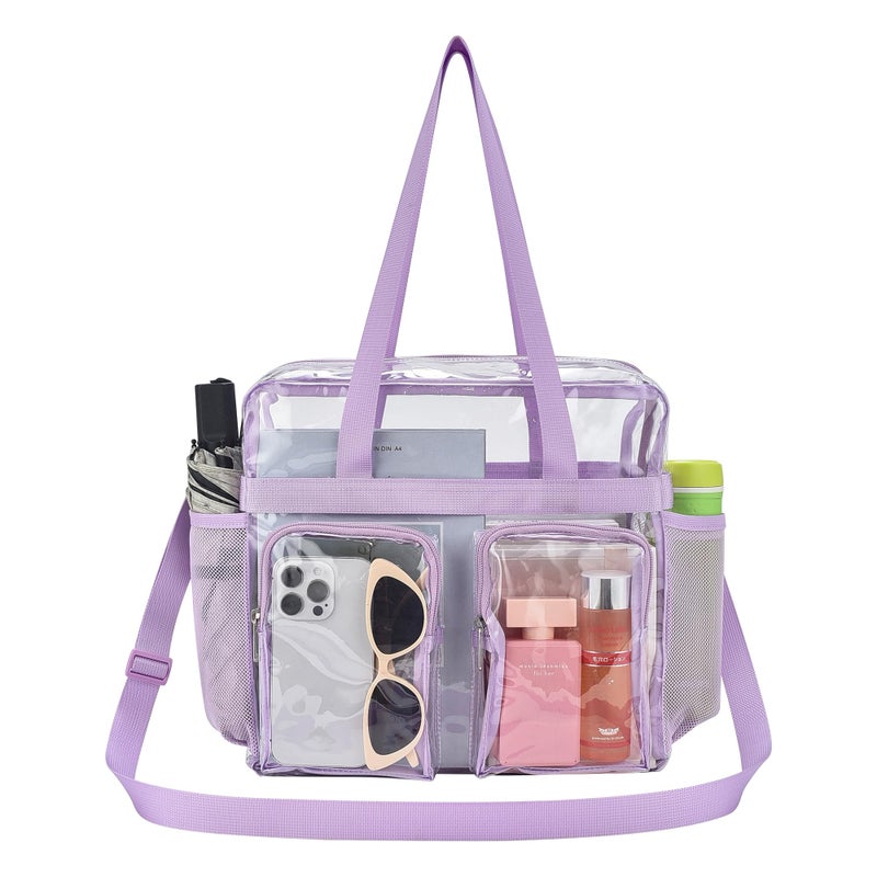 Oraben Clear Bag for Stadium Events 12x6x12 Clear Tote Bag for Women Transparent Lunch Bag for Work Sports Concert - Image 2