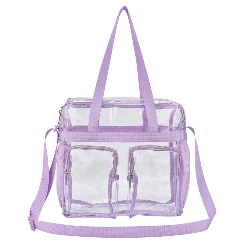 Oraben Clear Bag for Stadium Events 12x6x12 Clear Tote Bag for Women Transparent Lunch Bag for Work Sports Concert - Image 5