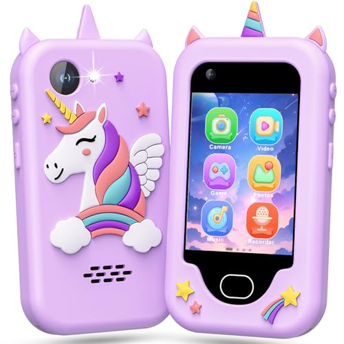 Lapare Kids Smart Phone for Girls Christmas Birthday Gifts for 310 Year Old Kids Toy Cell Phone 28 Touchscreen Toddler Learning Play Toy Phone with Dual Camera Game Music Player and More 32GB - Image 1