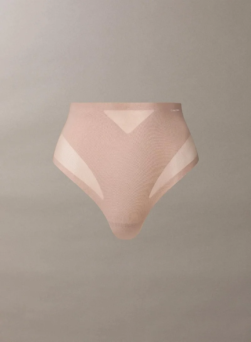 Calvin Klein Cedar Sculpted Shapewear Thong - Stay Put Mesh for Women | Best Price UAE