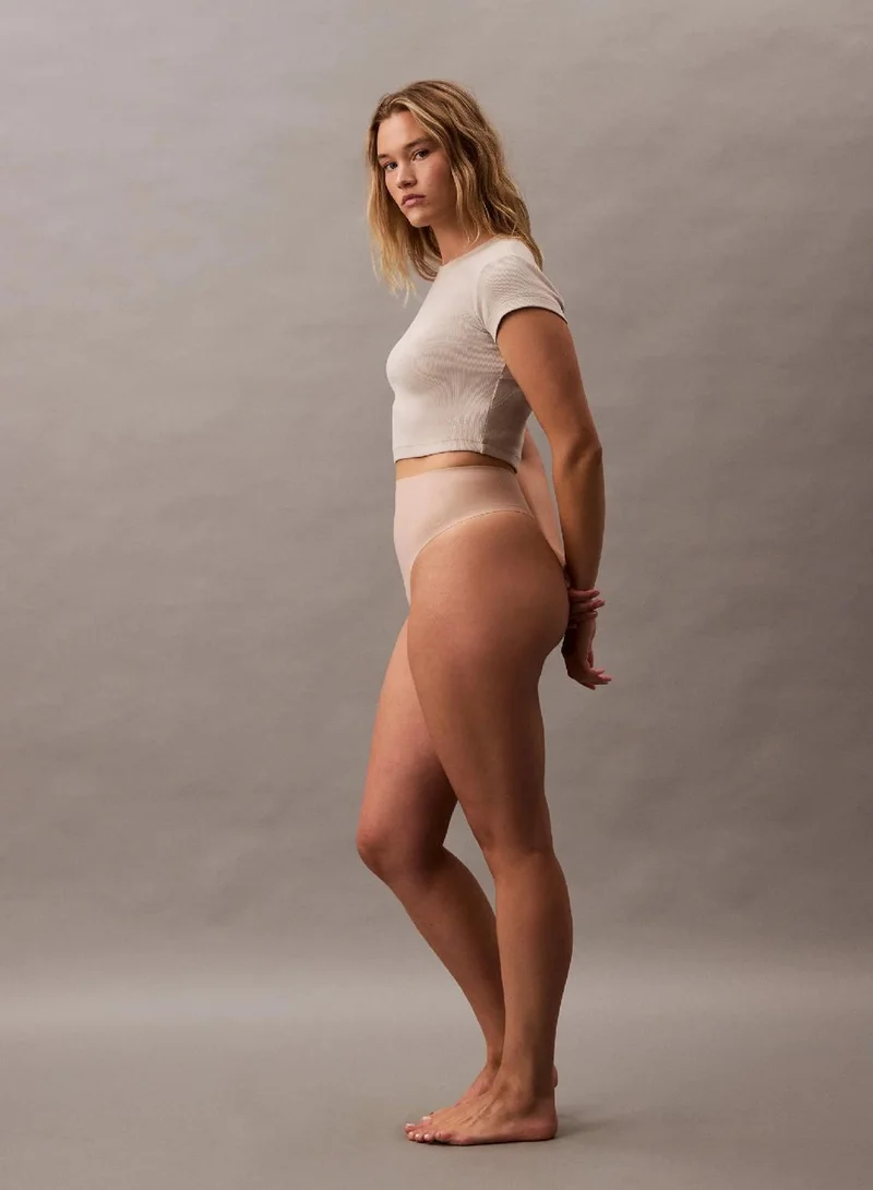 Calvin Klein Cedar Sculpted Shapewear Thong - Stay Put Mesh for Women | Best Price UAE