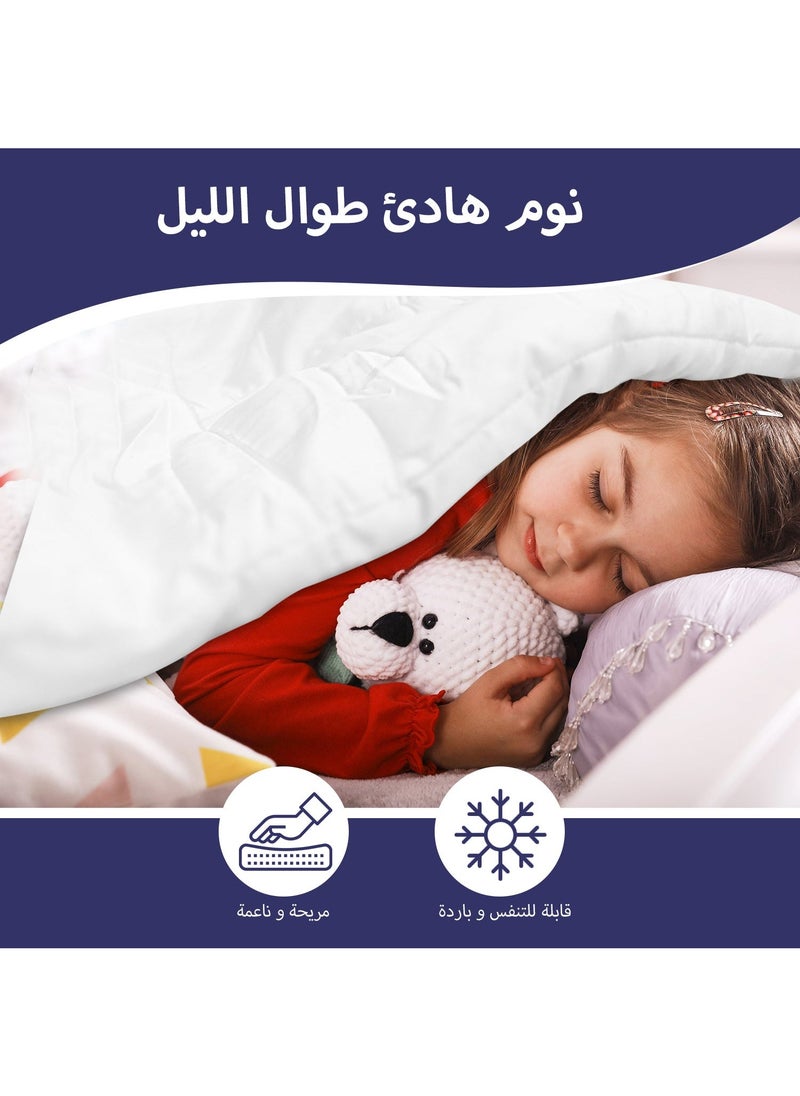DrSleeep DrSleeep Super King Down Alternative Comforter - 250 GSM Fill, 100% Viscose Derived from Bambooo Cover - Ultra Soft, Breathable & Hypoallergenic - Super King White  - Image 2