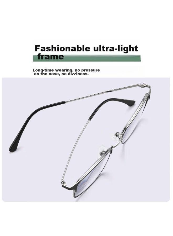 Lesca Lunetier Ultra-light Anti-blue Light Protective Eyewear For Men And Women With Presbyopia, Bifocal Progressive Multi-focal High-definition Reading Gl - Image 4