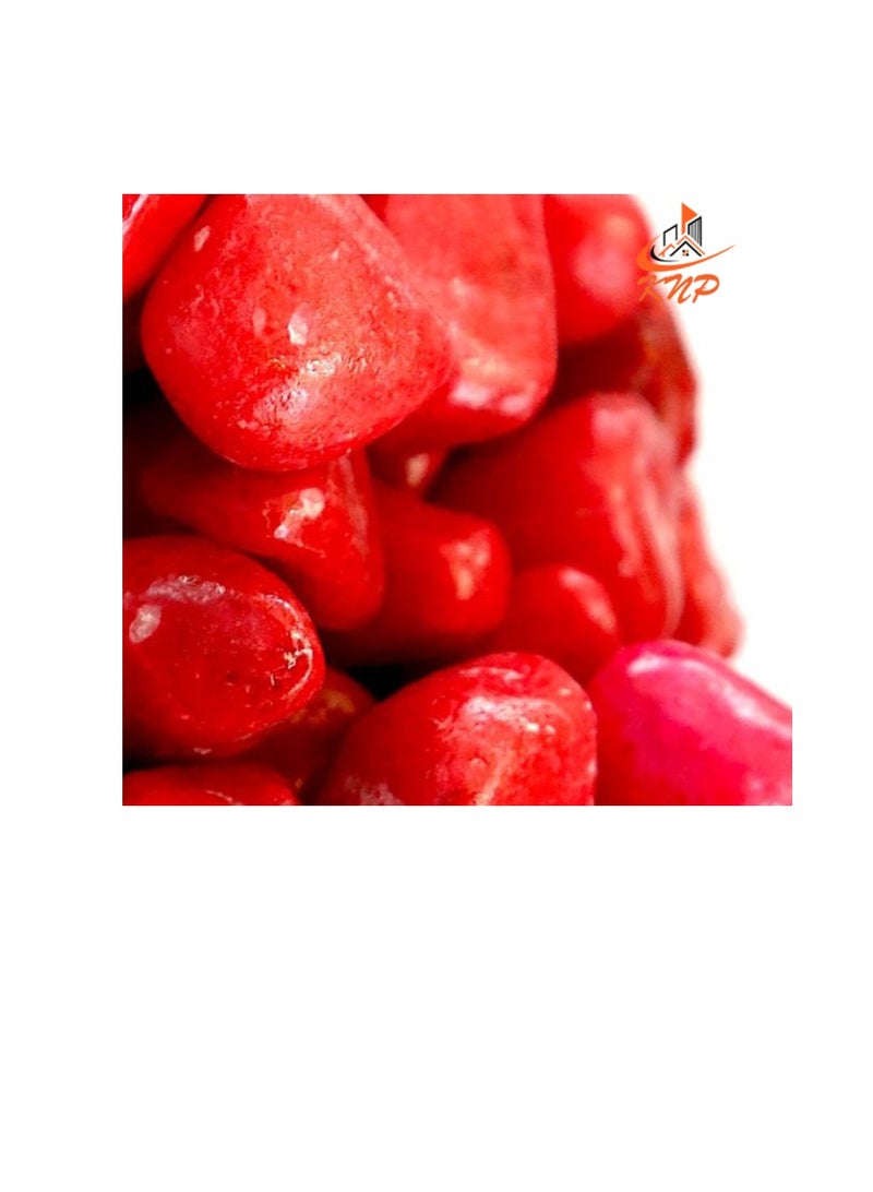 KNP Red Decorative Painted Pebbles Aquarium 10-15mm 5 kg - Image 1