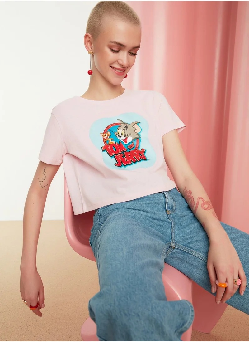 trendyol Round Neck Graphic T-Shirt