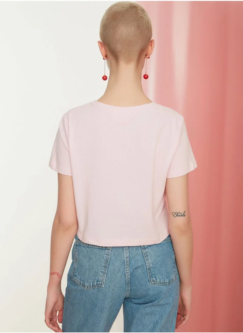 trendyol Round Neck Graphic T-Shirt