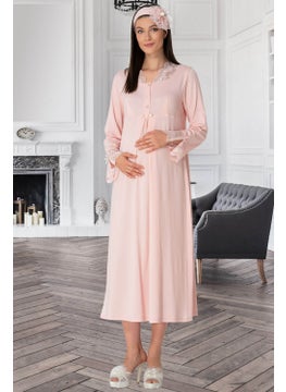 Mecit Pijama Mecit Pajamas Mecit 5312 Powder Maternity Nightgown 