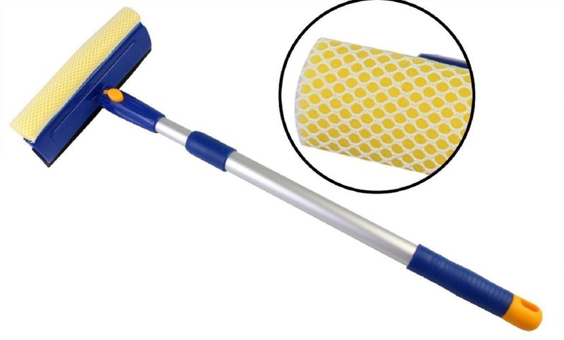 Kretix All Purpose Telescopic Wiper Cleaning Car Office Household Long Window Cleaner (70cm - 125cm) - Image 1