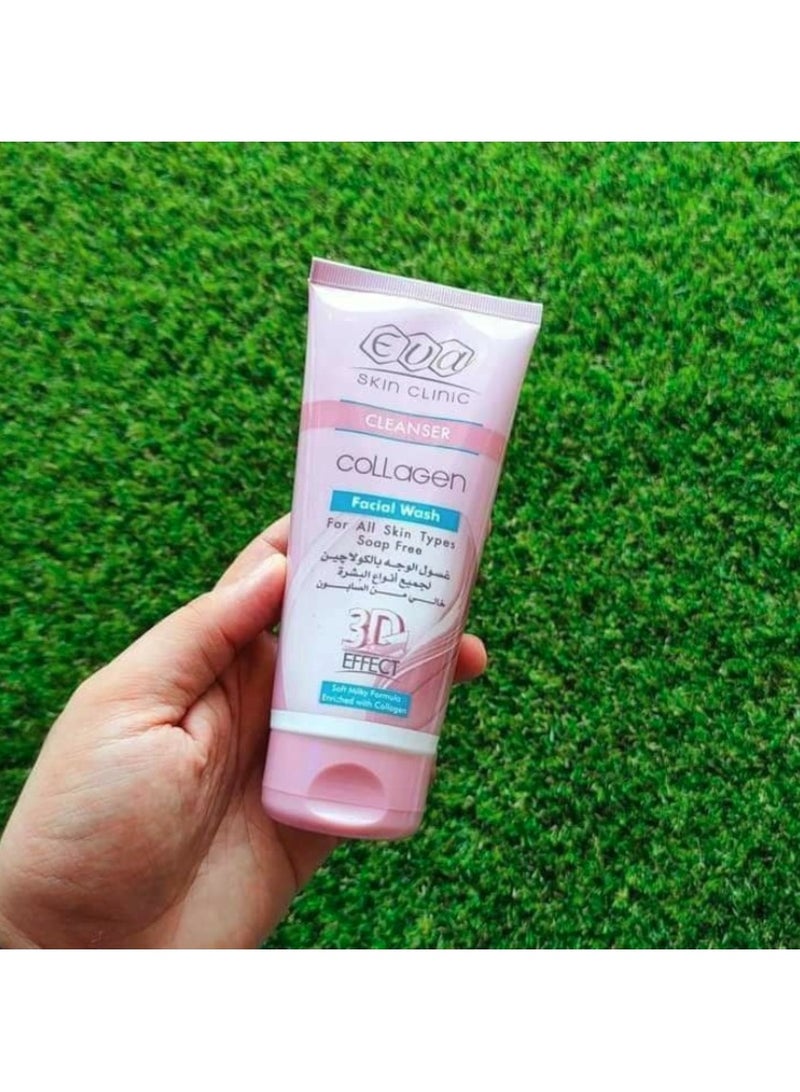 إيفا سكين كير كلينيك غسول الوجه بالكولاجين - ( 150 مل) - استعادة إشراقة البشرة وشبابها - Image 4