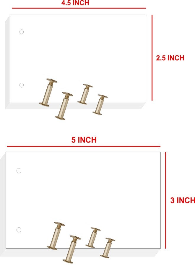 IMPRINT Flip Book Set of 2 Sizes of 2 Flip Book each ie. 2.5 x 4.5 Inch & 3 x 5 Inch With 2 Sizes of Binding Screws with Each Book - Image 2