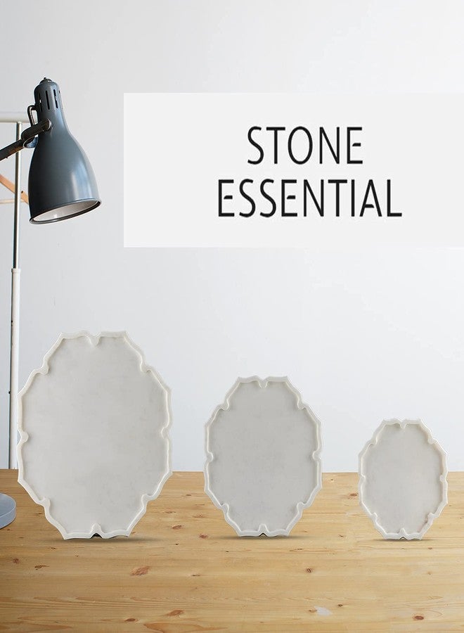 Stone Essential White Marble Lotus Platter / Starter Dish /Serving Platter/ Fruit Plate/ Marble Dish/ Marble Tray / Centre Piece / Décor Accent / Diwali Festive and Corporate Gifting, Medium - Image 3