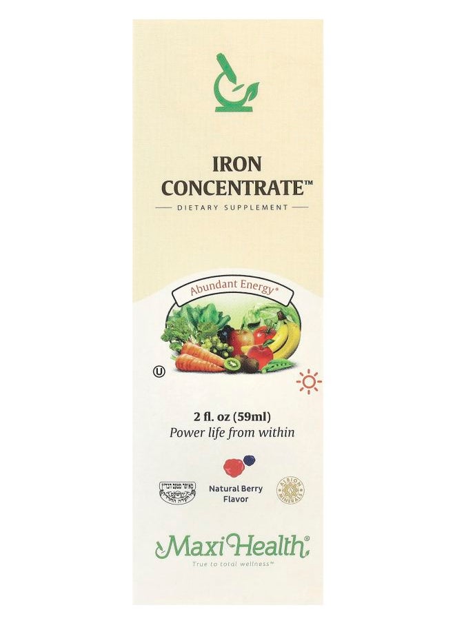 Maxi Health Iron Concentrate™ Natural Berry  2 fl oz (59 ml) 