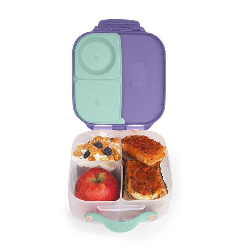 b.box Mini Lunchbox | Bento Box with 3 Compartments (2 Leakproof) | Ideal for Toddlers, Kids Lunch & Snacks | Fits Whole Piece of Fruit | BPA Free - Image 1