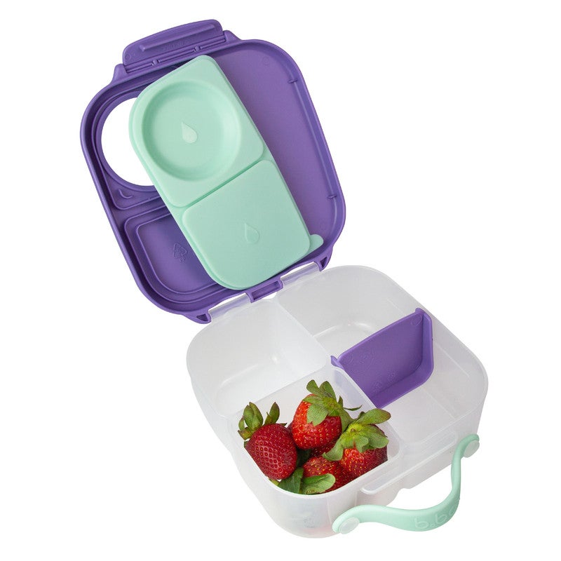 b.box Mini Lunchbox | Bento Box with 3 Compartments (2 Leakproof) | Ideal for Toddlers, Kids Lunch & Snacks | Fits Whole Piece of Fruit | BPA Free - Image 3