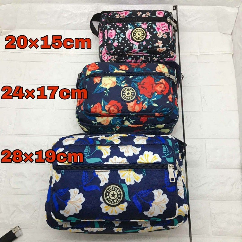 Women'S Bag Gift Company Printing Factory Nylon Cloth Bag Shoulder Messenger Bag 10 Yuan Stall Model - Image 1
