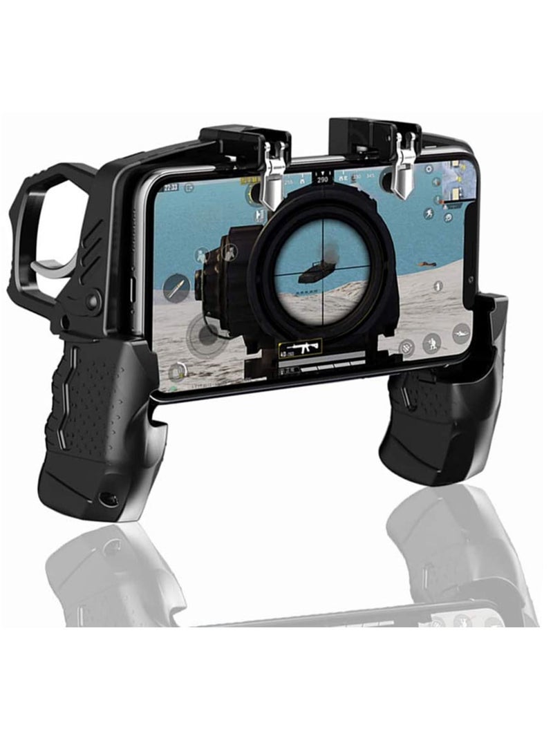 K21 Mobile Game Controller for PUBG Call of Duty Fortnite Aim Trigger Fire ons L1R1 Shooter Sensitive Joystick Gamepad 4.7-6.5 inch iPhone Android Phone - Image 1