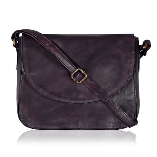 Ozora Genuine Leather Shoulder Crossbody Purse For Women with Adjustable Strap, Mobile Pocket & Outside & Inside Zipper - Image 1