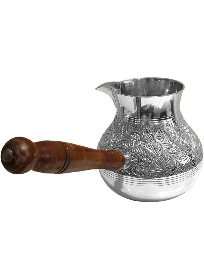كويزيرا إبريق قهوة تركي / Cezve / briki / نحاس جازفا / مدفئ قهوة / هدية رمضان  - Image 1