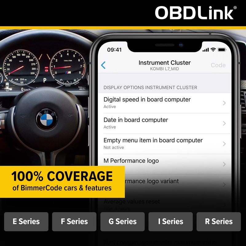 OBDLink CX Bimmercode Bluetooth 5.1 OBD2 Adapter for BMW/Mini, Works with iPhone/iOS & Android, Car Coding, OBD II Diagnostic Scanner - Image 3