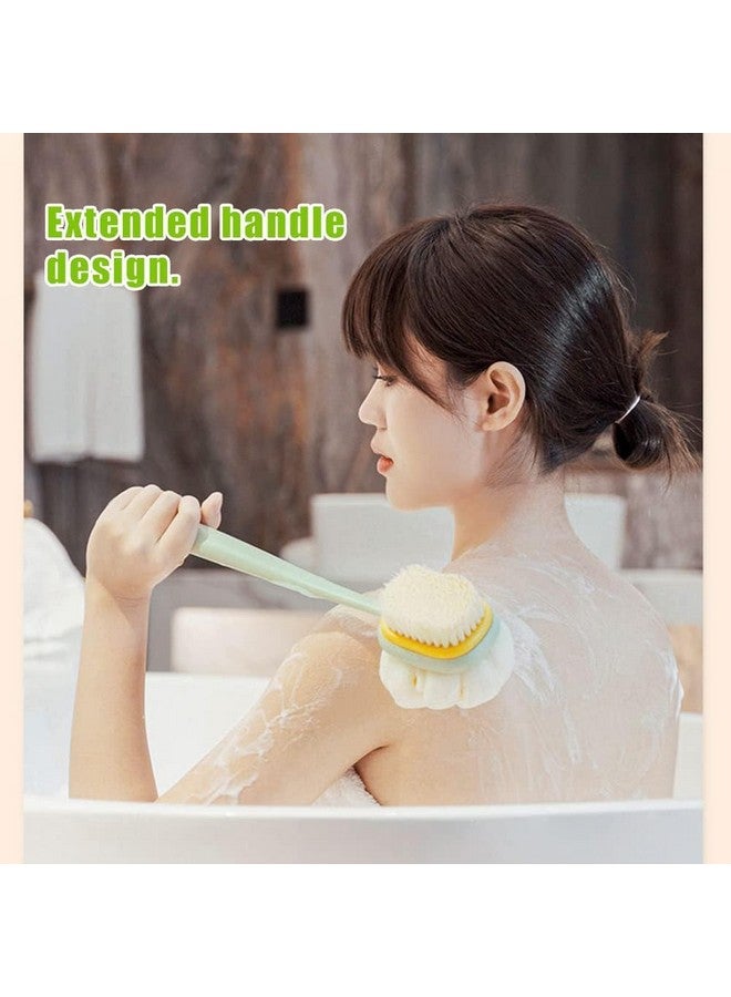 GBEX Shower Body Brush,Soft Bristles and Beautiful Pumpkin Loofah Long Handle Back Scrubber Bath Mesh Sponge for Skin Exfoliating Bath,Massage Bristles Suitable for Wet or Dry,Men and Women - Image 5