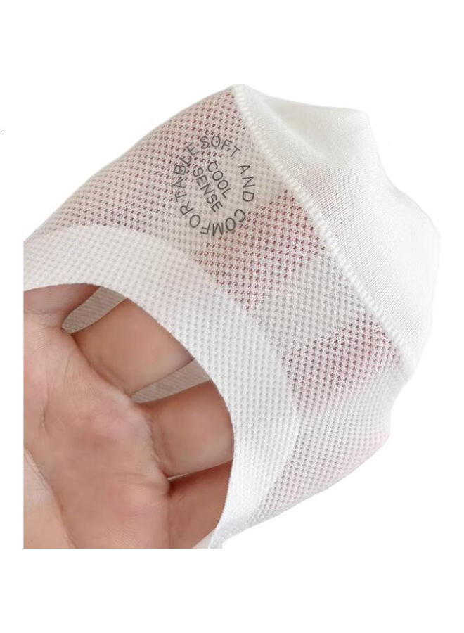 Madallo 3 Pairs Of Women'S Ice Silk Boat Socks, Non-Slip Cotton Bottom Summer Thin Socks, Low-Cut Invisible Short Socks - Image 2