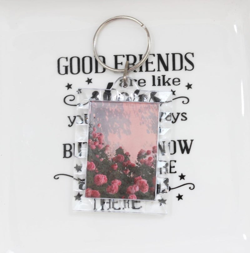 BetterJonny 20Pcs Acrylic picture Keychain Blanks Photo Keychain Clear in Photo Keychain Acrylic Picture Frame Keyrings - Image 4