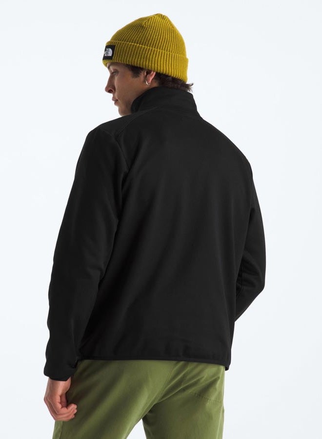 THE NORTH FACE Men's TNF Performance Fleece Full Zip Jacket - Lightweight Pullover, Pockets & Stretch Fabric at Cuffs & Hem, TNF Black, X-Large - Image 3