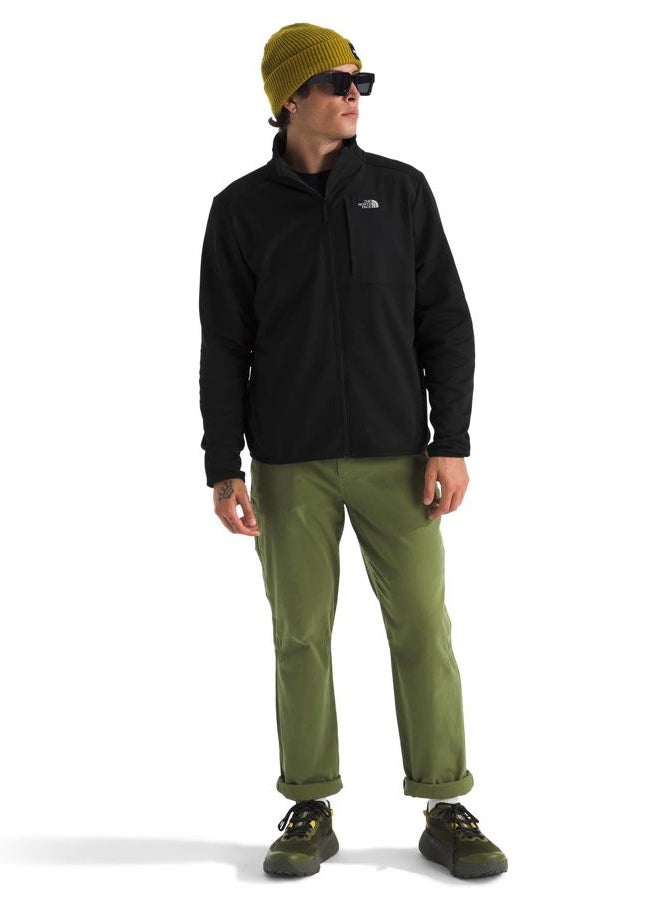 THE NORTH FACE Men's TNF Performance Fleece Full Zip Jacket - Lightweight Pullover, Pockets & Stretch Fabric at Cuffs & Hem, TNF Black, X-Large - Image 4