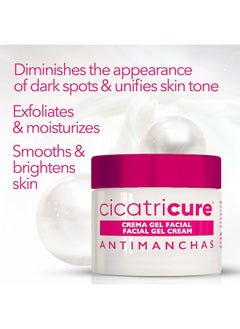 CICATRICURE Cicatricure Face Moisturizer, Antimanchas Brightening Moisturizing Gel Cream, Reduces Dark Spots, Patches and Boosts Skin Glow + Natural Radiance, 1.7 Ounces  - Image 2