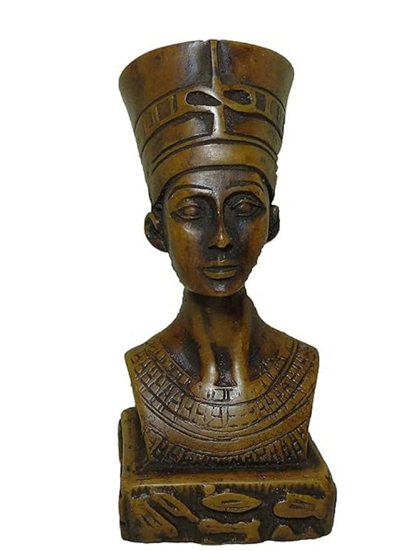 Generic 4.5" Queen Nefertiti Pharaoh Pharaohs Figurine 3D Statue Ancient Sculpture Collectible Mythology Miniature Figure - Image 1