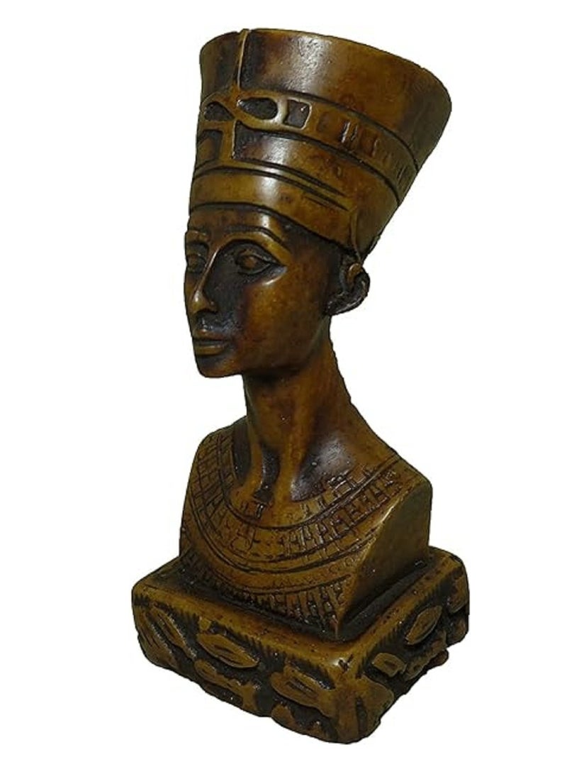 Generic 4.5" Queen Nefertiti Pharaoh Pharaohs Figurine 3D Statue Ancient Sculpture Collectible Mythology Miniature Figure - Image 2