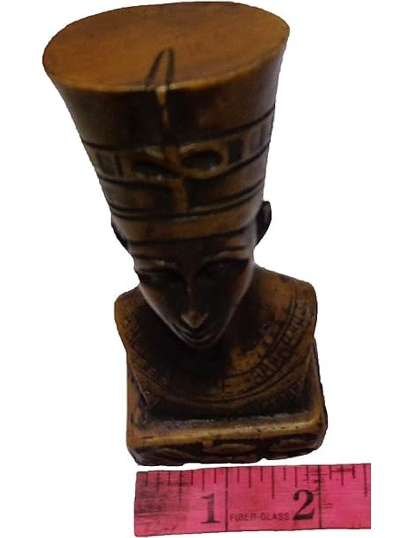 Generic 4.5" Queen Nefertiti Pharaoh Pharaohs Figurine 3D Statue Ancient Sculpture Collectible Mythology Miniature Figure - Image 5
